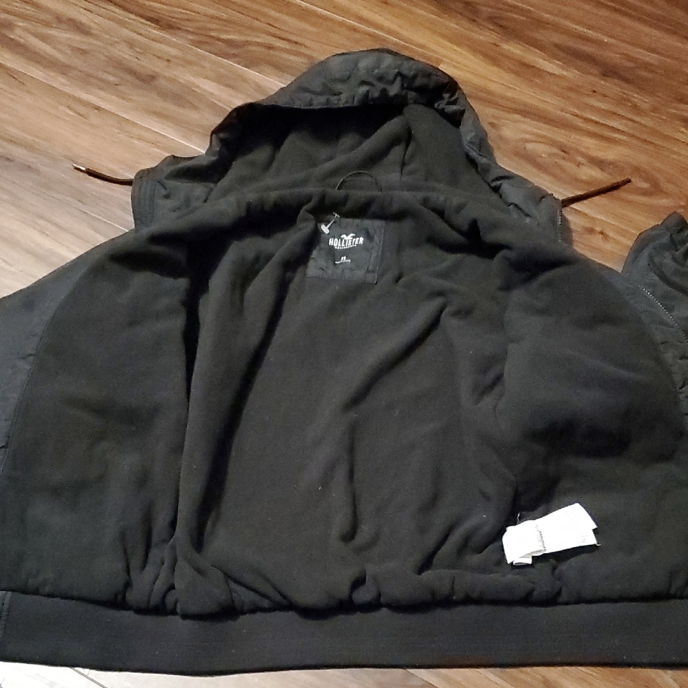 Hollister Charcoal Hooded Jacket - Picture 5 of 8